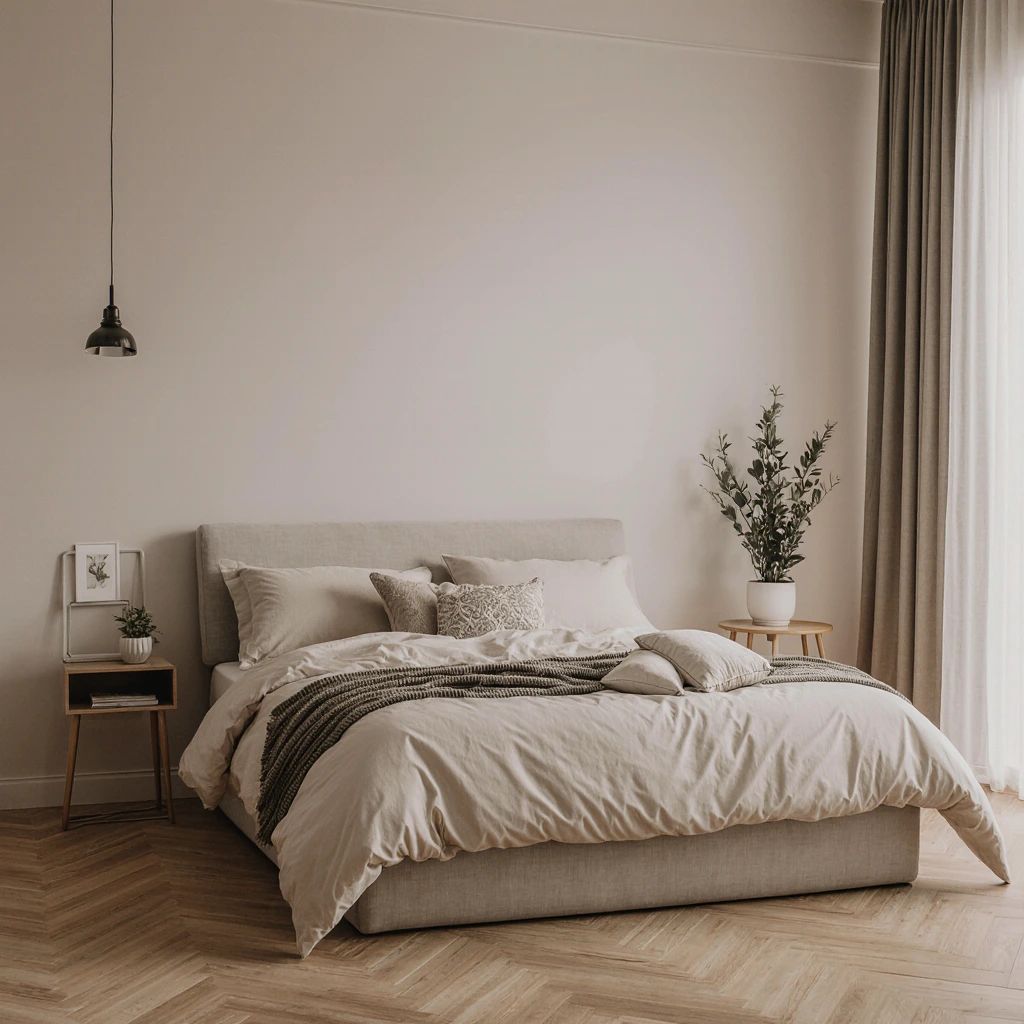 Small Bedroom Design with a Floor Bed