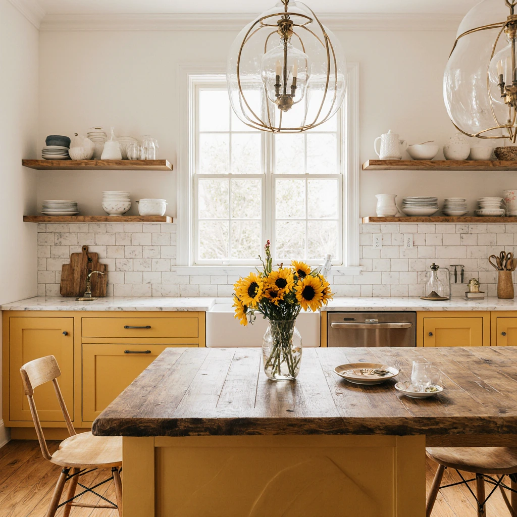 Martha Stewart Yellow Kitchen Decor