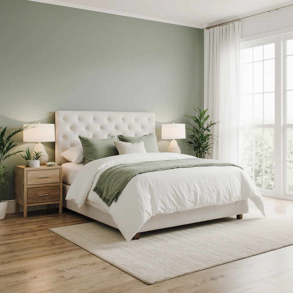 sage green bedroom decorating ideas