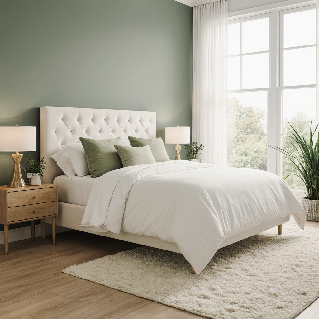 sage green bedroom decorating ideas