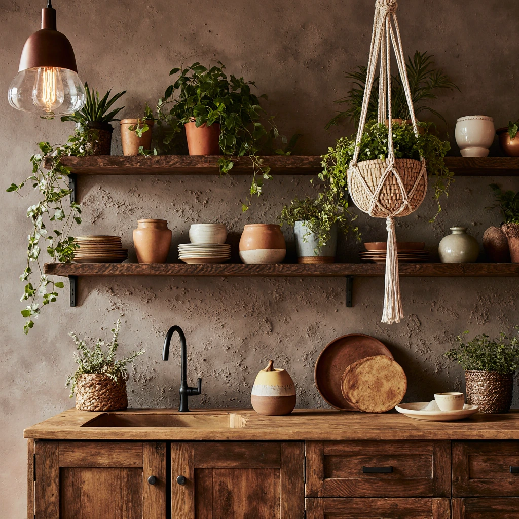 boho kitchen design
