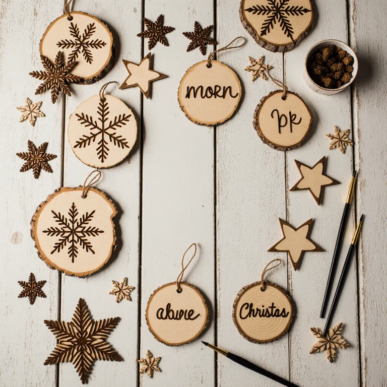 wooden ornaments DIY