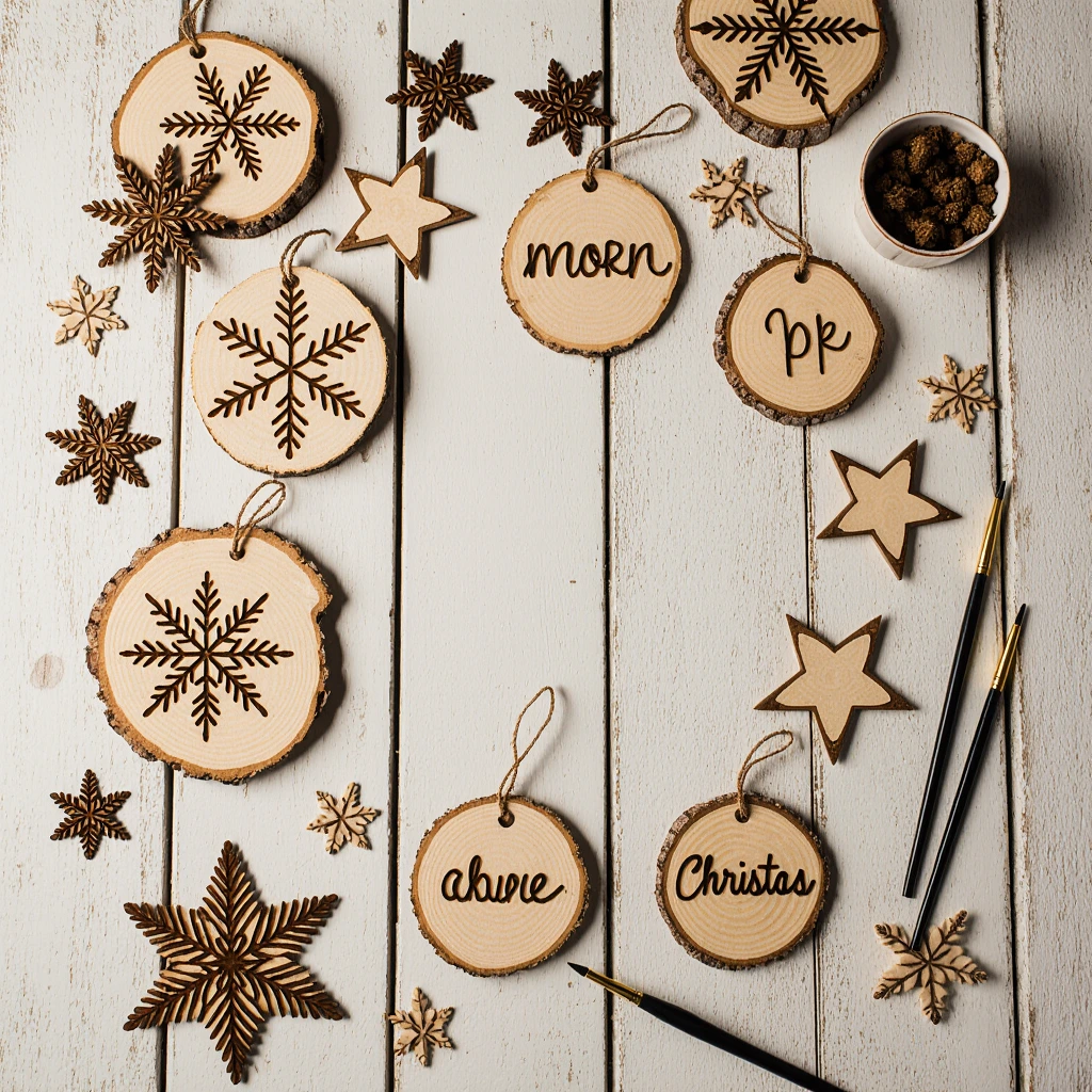 wooden ornaments DIY