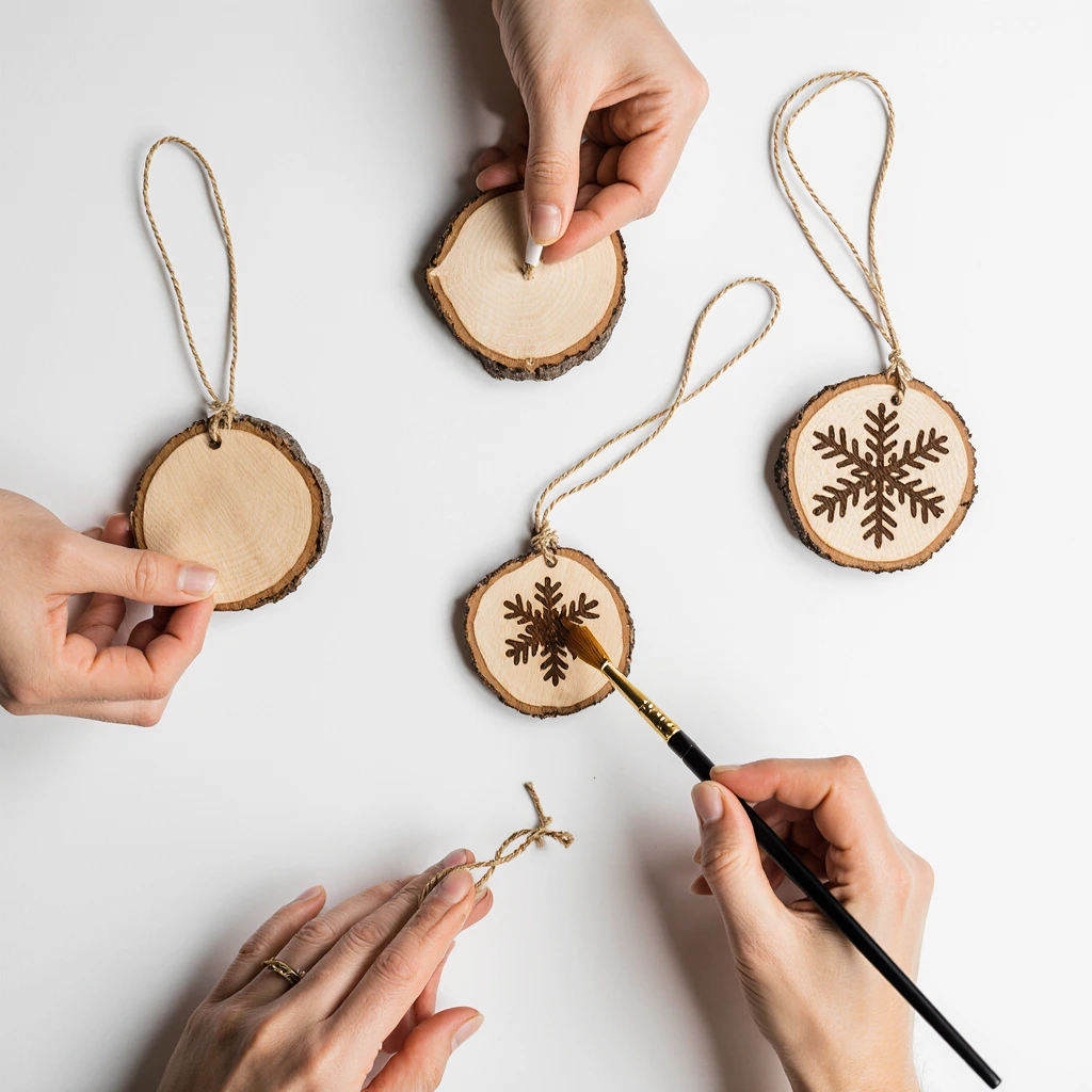 wooden ornaments DIY